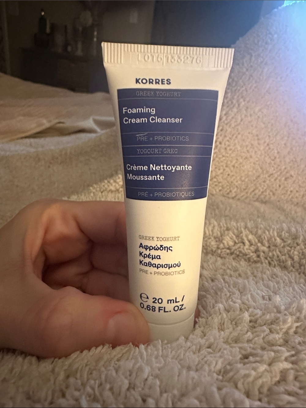 Korres Foaming Cream Cleanser. New and sealed. .68 fl oz.